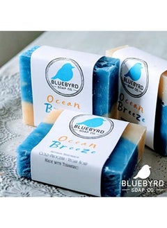 BLUEBYRD SOAP CO. Ocean Breeze Bath & Body Soap Bar ; Luxury Bath Soap ; Natural Vegan Body Care ; Face And Body Bar Soap For Dry Skin With Raw Shea Butter ; Cruelty Free & Eco Friendly ; Pampering Beauty Bar  - Image 3