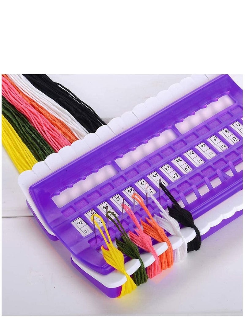 KASTWAVE Floss Organizer Plastic Embroidery Thread Organiser 30 Holes Reusable Cross Stitch Row Line Tools Card Multifunction Craft DIY Sewing Accessory - Image 4