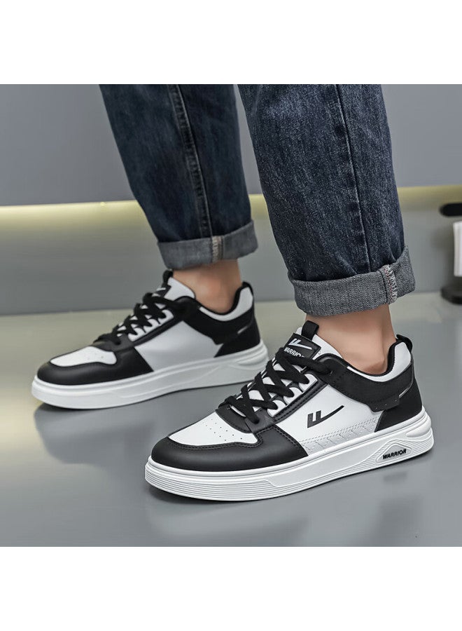 Warrior Warrior Men's Casual Shoes Wear-resistant Thick-soled Sports Shoes Wxp(wz)-2142 Black And White Size 42 - Image 2