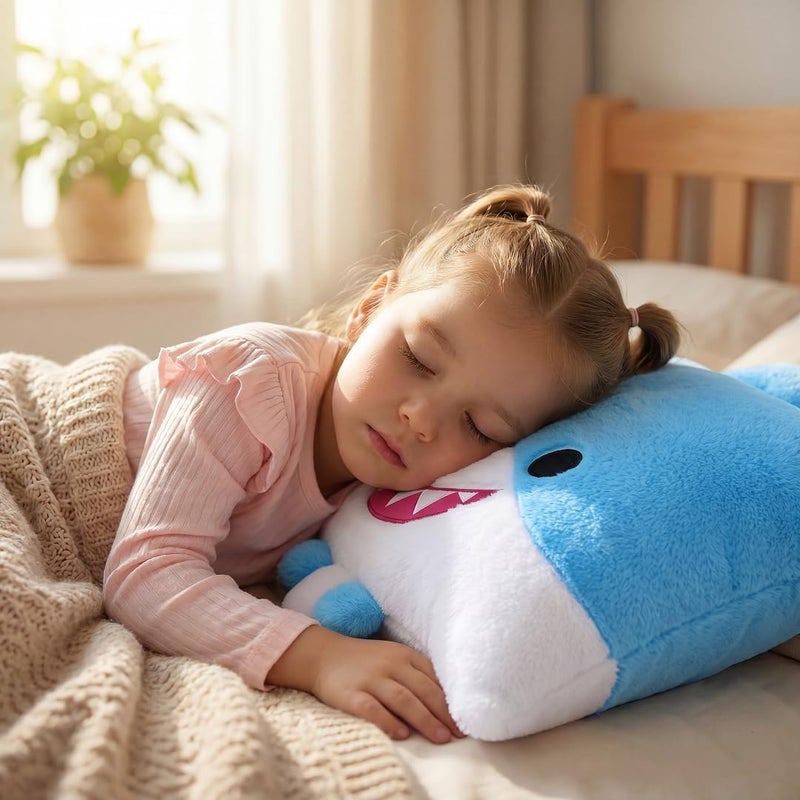 ZURU Pillow Peeps Shark 14-Inch Plush Pillow – Series 1 Soft Animal Cuddle Toy - Image 5