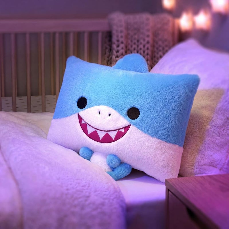 ZURU Pillow Peeps Shark 14-Inch Plush Pillow – Series 1 Soft Animal Cuddle Toy - Image 2