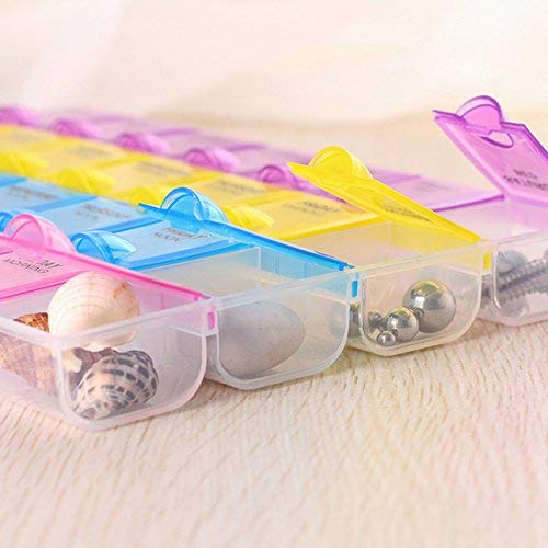 INKULTURE Pill Medicine Organizer Reminder Storage Box 28 Days or 4 Weeks, Pack of 1 - Image 4
