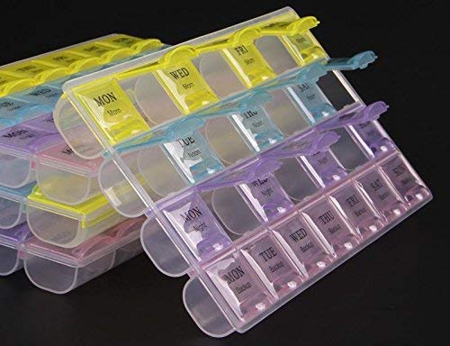 INKULTURE Pill Medicine Organizer Reminder Storage Box 28 Days or 4 Weeks, Pack of 1 - Image 5
