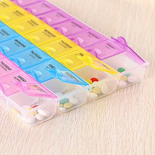 INKULTURE Pill Medicine Organizer Reminder Storage Box 28 Days or 4 Weeks, Pack of 1 - Image 2