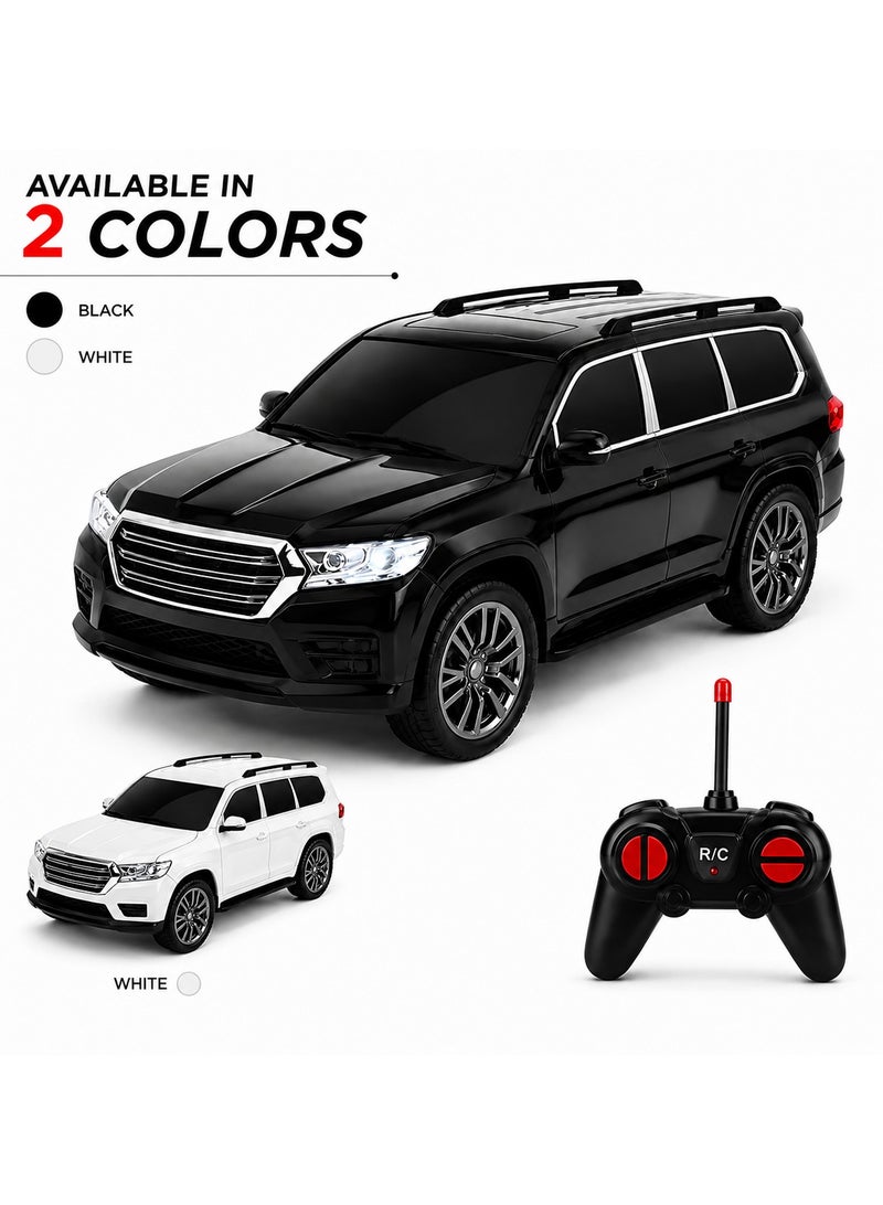 لوكاداه سيارة دفع رباعي تعمل بجهاز تحكم عن بعد للأطفال، سيارة لعبة بمقياس 1:18 مع توجيه كامل الوظائف، قيادة للأمام والخلف، هيكل متين من مادة ABS، سيارة واقعية للطرق الوعرة، هدية رائعة للأولاد والبنات من عمر 3 سنوات فما فوق - Image 1