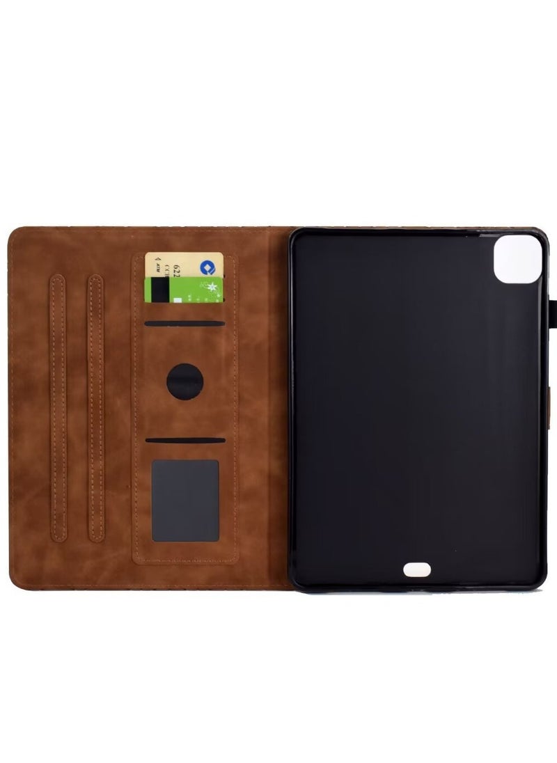 Case for ipad Air 11'' 2024 Flip Cover PU Leather Protection Multiple Angles Support Case with Auto Rest/Activation Protective Case