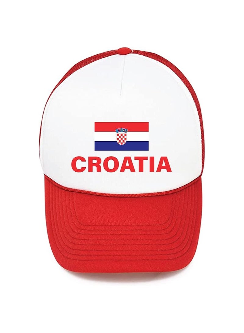 Croatia Sports Cap With Adjustment Plastic Snap Closure For Men And Women - Image 1