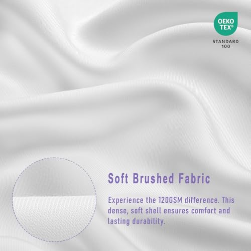 Wuuyuef 20x20 Pillow Inserts Set of 2 – Hypoallergenic Square Pillow Inserts, Oeko-TEX Certified Virgin Fiber Filling, Machine Washable - Image 3