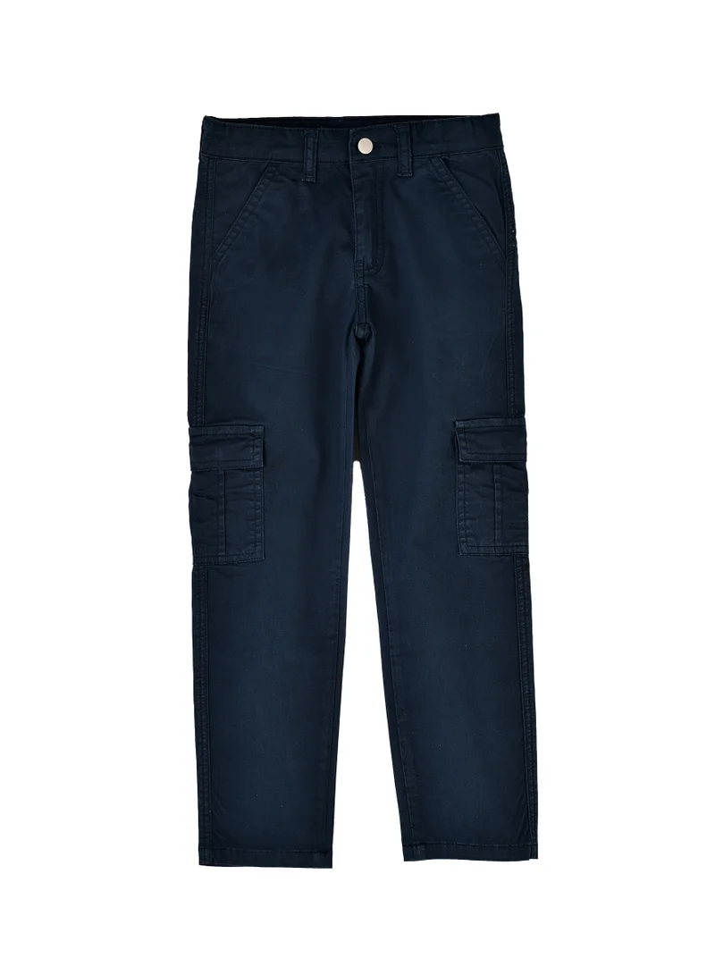 JAM Boys Cargo Pants with Side Pockets - Navy Blue