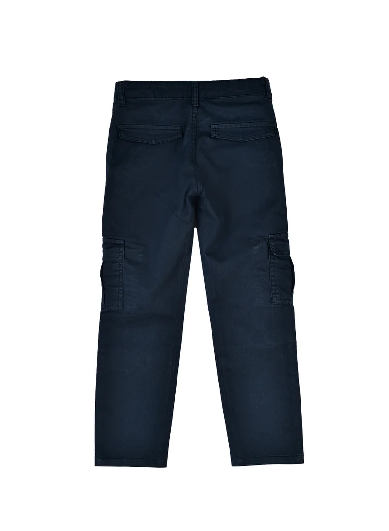 JAM Boys Cargo Pants with Side Pockets - Navy Blue