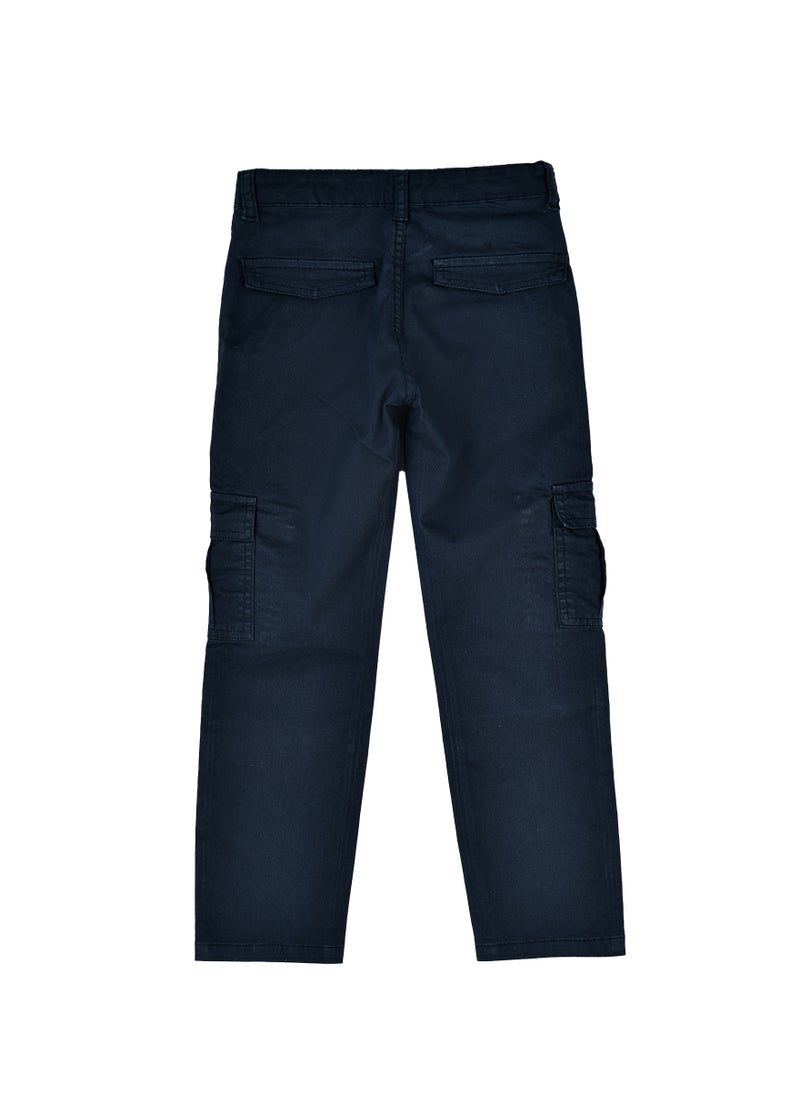JAM Boys Cargo Pants with Side Pockets - Navy Blue  - Image 2