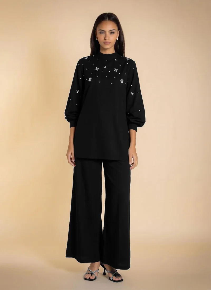 شايبس RHINESTONES BLOUSE SET