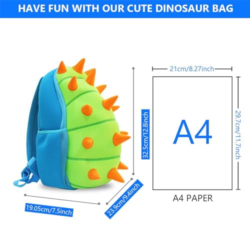 Nohoo yisibo Kids Dinosaur Backpack Toddler Backpack Waterproof Preschool Travel Schoolbag Backpack for Kindergarten Bookbags Boys Girls 2-7 Years - Image 4