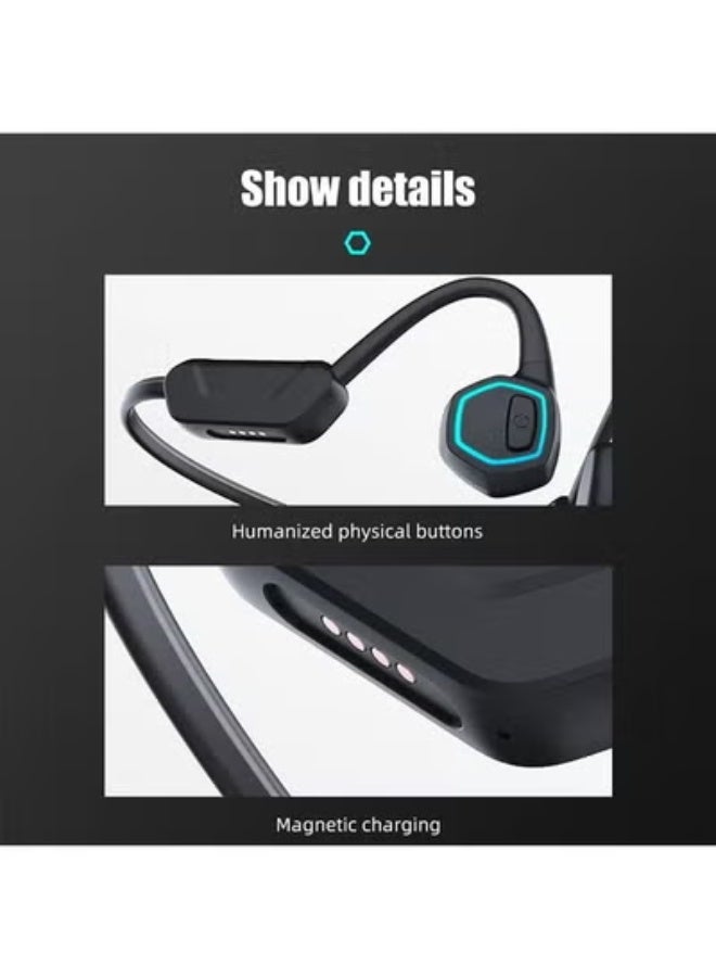 AROAQ Bone Conduction Earphones Bluetooth Wireless IPX8 Waterproof MP3 Player Hifi Headphone With Mic Headset For Swimming - Image 4
