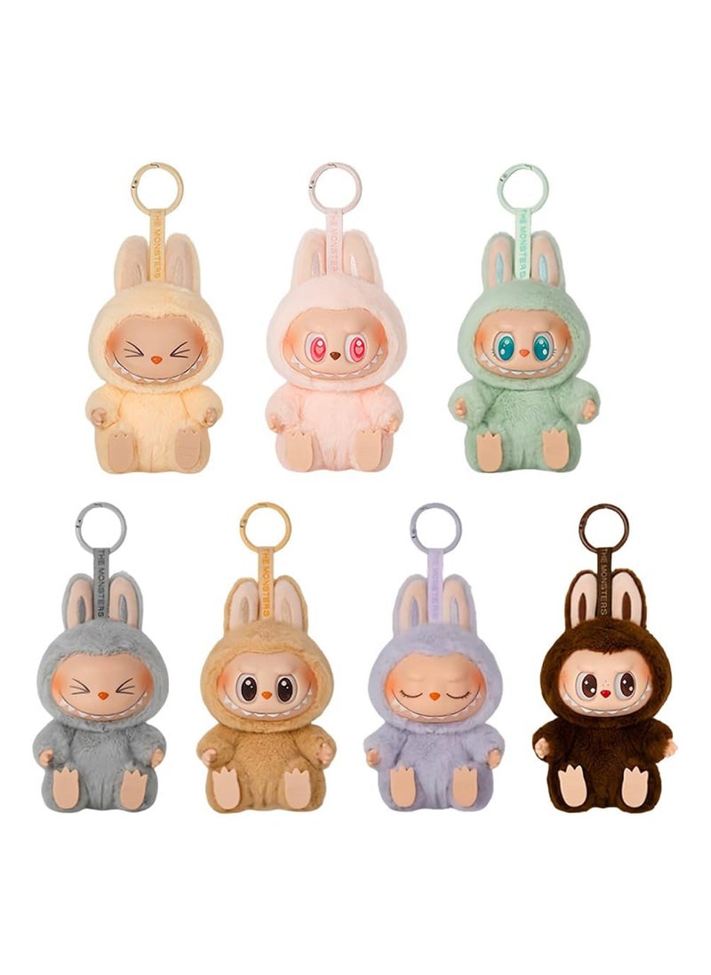 POP MART - (Blind Box) Labobo soft stuffed doll, comes in multiple styles, as a stylish and beautiful accessory, has many uses for children and adult girls, equipped with a hanging ring, perfect as a keychain or bag decoration - Image 1