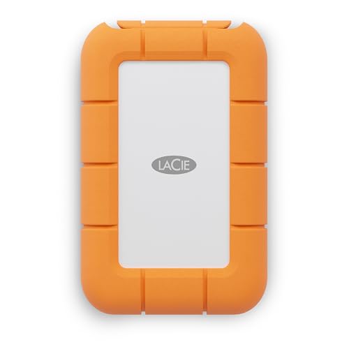 LaCie Rugged Mini SSD 4TB Solid State Drive - USB 3.2 Gen 2x2, speeds up to 2000MB/s, Compatible with PC, Mac, and iPad (STMF4000400) - Image 1