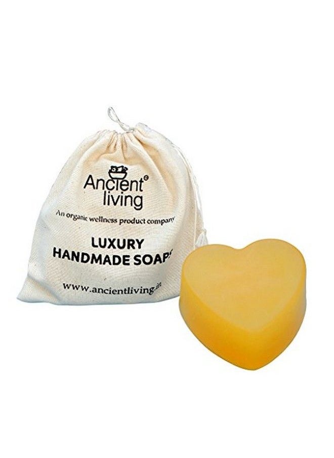 Ancient Living Handmade Designer Heart Shaped Soap Enriched With Orange Essential Oil Set Of 2  - Image 1