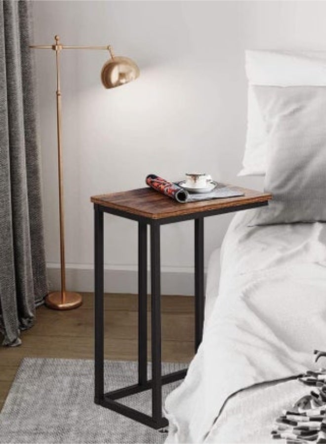 Arabest Snack Side Table, Bedside Table, Sofa Side Table, Coffee Table, C-Shaped Side Table, for Living Room, Bedroom - Image 5