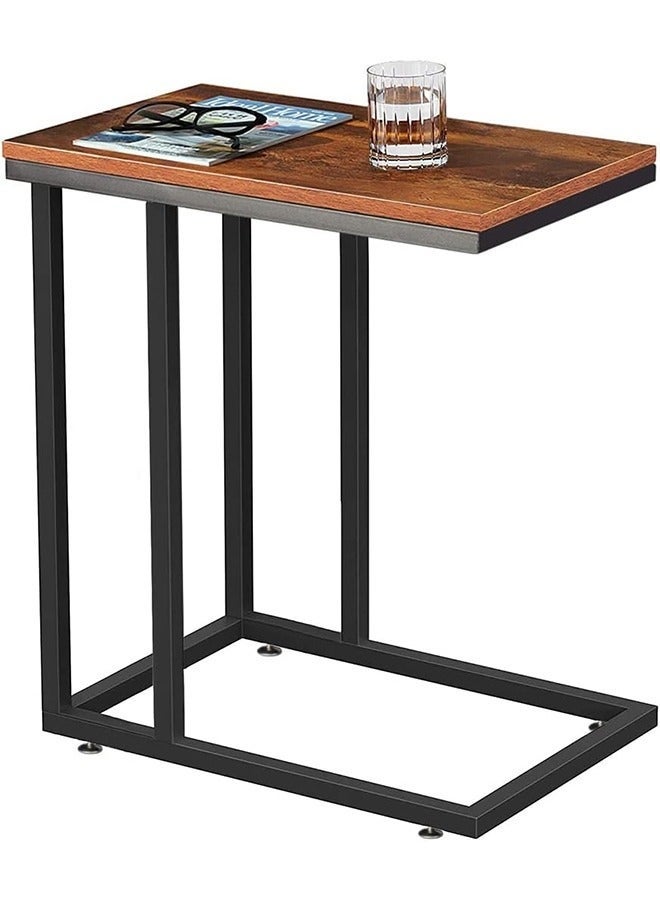 Arabest Snack Side Table, Bedside Table, Sofa Side Table, Coffee Table, C-Shaped Side Table, for Living Room, Bedroom - Image 1