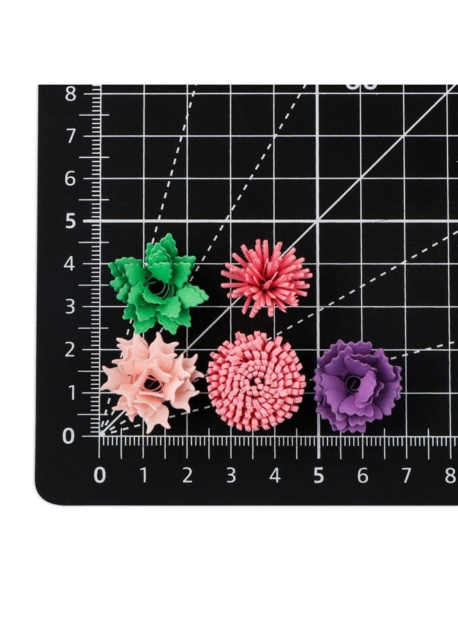 CYFUN DESIGN - 10 Style 3D Rollded Flowers Metal Cutting Dies for Card Making Flower Petal Quilling Strips Metal Die Cuts for DIY Scrapbooking Paper Crafting Arts Crafts Scrapbooking Supplies Embossing Stencil Punch - Image 1