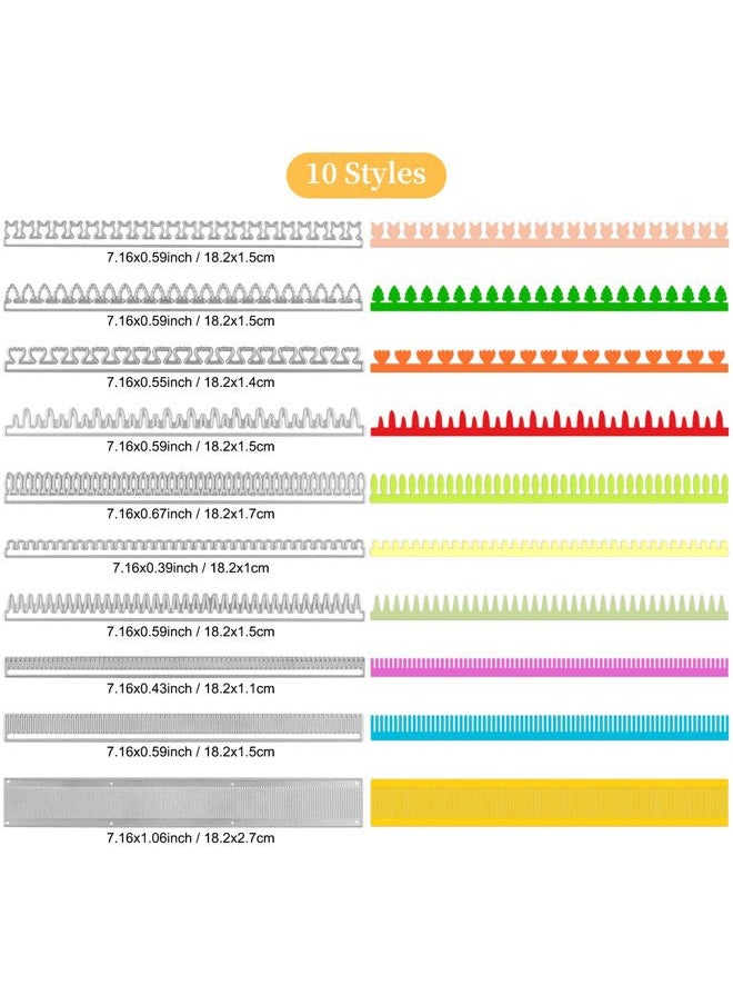 CYFUN DESIGN - 10 Style 3D Rollded Flowers Metal Cutting Dies for Card Making Flower Petal Quilling Strips Metal Die Cuts for DIY Scrapbooking Paper Crafting Arts Crafts Scrapbooking Supplies Embossing Stencil Punch - Image 1