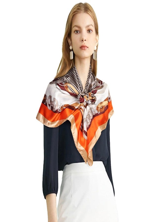 اكستري وشاح رأس فاخر من الساتان من إكستري، مقاس 35x35 سم - غطاء ناعم كالحرير للنساء، متعدد الاستخدامات: شال/غطاء واقٍ من الشمس/لفافة، هدية مميزة لها - Image 5