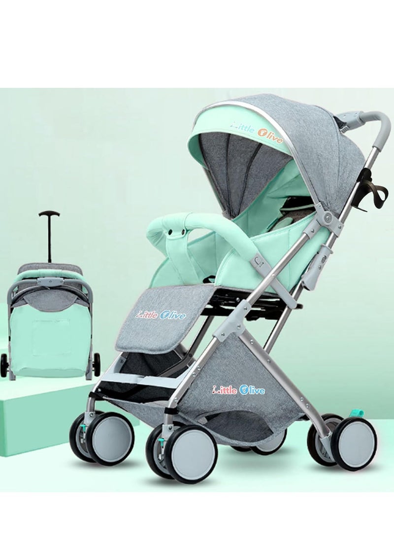 Little Olive  Stroller for Kids - Lightweight, Easy to Handle, Suitable for Toddlers and Young Children-Green - Image 1