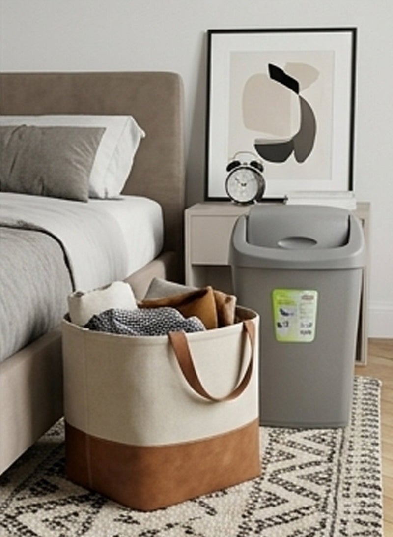 Timmy Clean Swing Dust Bin 50L Set of 2 | Large Capacity Plastic Waste Bin | Durable Build | Easy to Clean | Suitable for Indoor & Commercial Use - Image 5