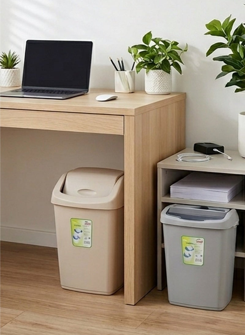 Timmy Clean Swing Dust Bin 50L Set of 2 | Large Capacity Plastic Waste Bin | Durable Build | Easy to Clean | Suitable for Indoor & Commercial Use - Image 3