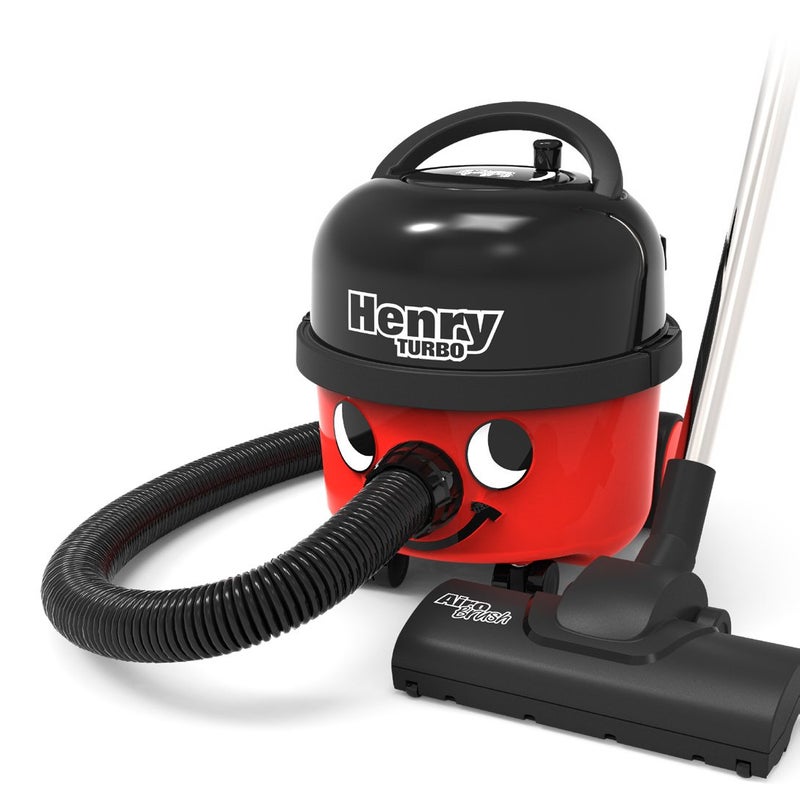 Henry Numatic HVT160 Henry Turbo Vacuum Cleaner with AiroBrush Turbo Head Microfresh Filtration System 620W 6L RedBlack