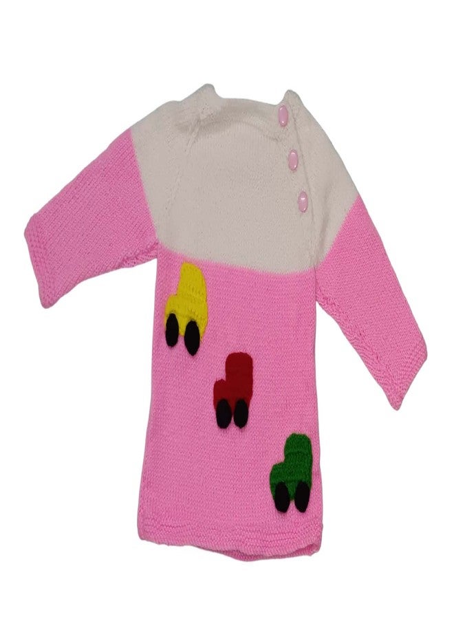 Cute Collection Hand Knitted Woolen Sweater with Cap and Socks Set for Winter 6-9 Months Baby and New Born Baby - Image 3