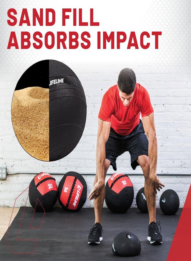 Lifeline Fitness Weighted Slam Ball - Easy to Grip Slam Ball for Home Gym and HIIT Workouts - 8 lb. - Image 4