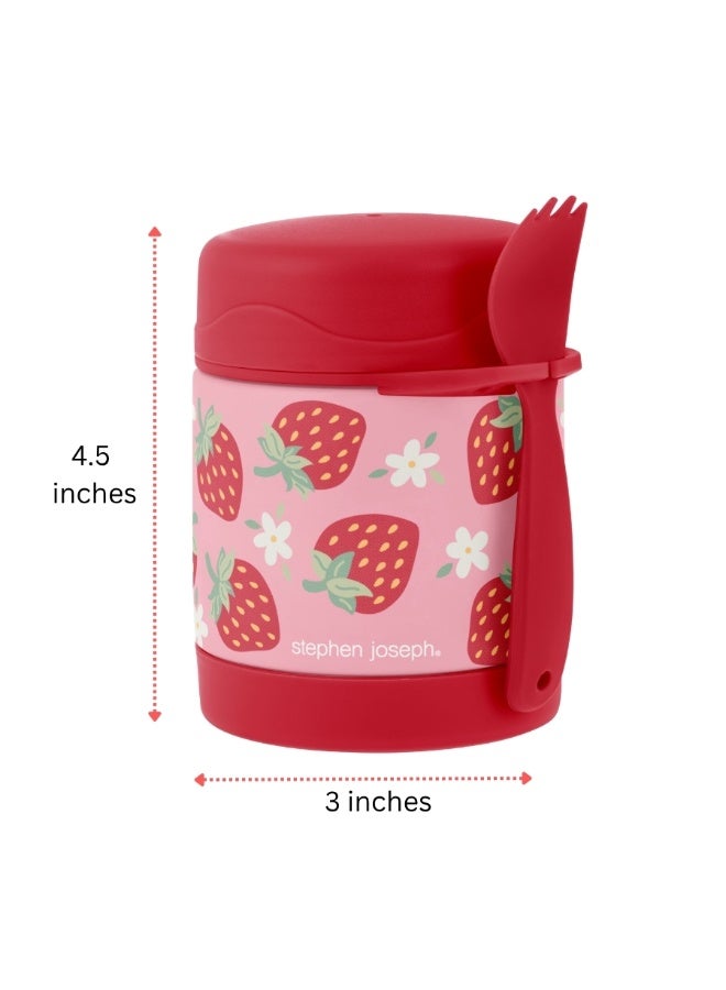 Stephen Joseph Insulated Food Jar Strawberry - Image 2