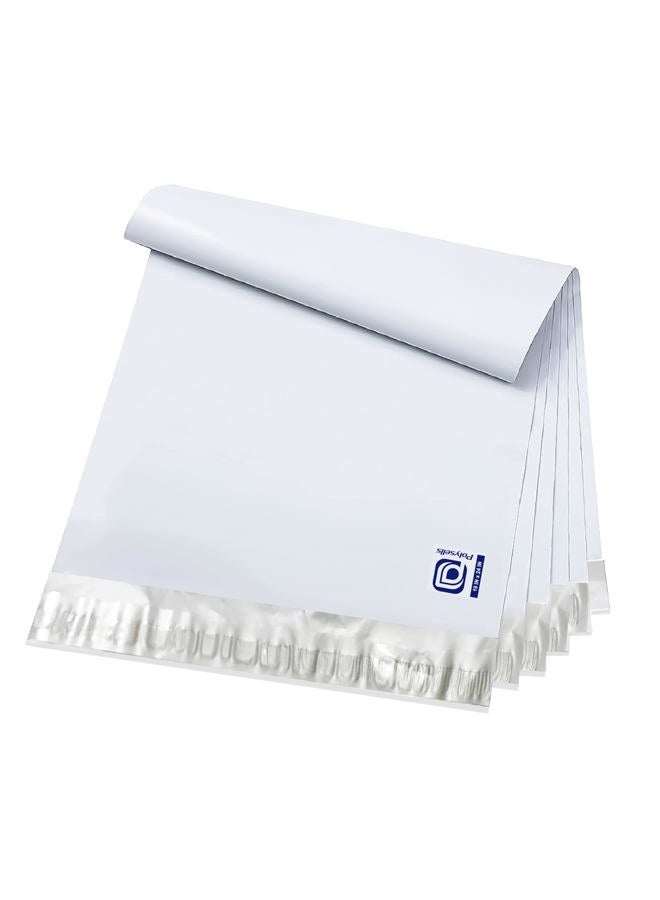 POLYSELLS 50 pcs 19x24 Inches White x Silver Poly Mailers Shipping Envelopes, Strong Adhesive Sealing, Waterproof, and Tear-resistant Postal Mailing Bags for Clothing, Books, and Accessories - Image 1