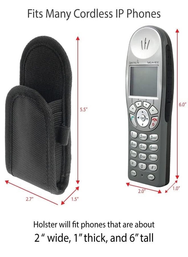 Artisan Power Black Nylon Holster for Polycom & SpectraLink Phones: WTO320 & WTO321 - Image 4
