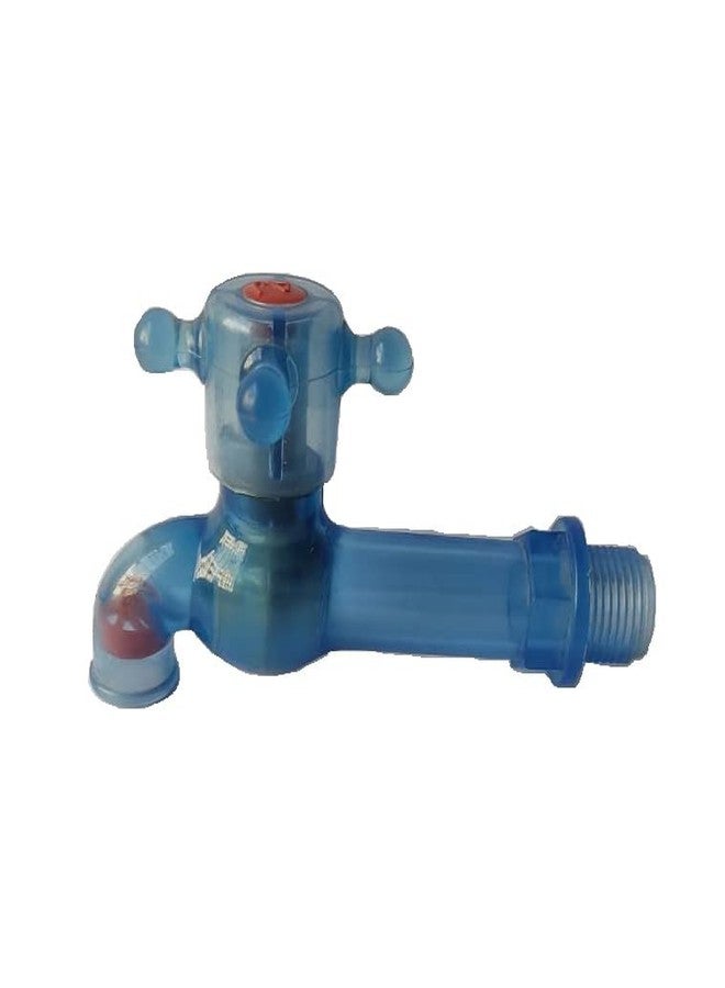 New Ware® PVC Plastic Long Body Bib Cock Water Tap (1/2”, 15 mm) | Durable Kitchen & Bathroom Wash Basin Tap | Leak-Resistant | Pack of 2 - Image 5