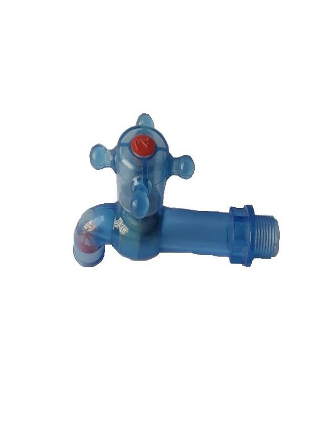 New Ware® PVC Plastic Long Body Bib Cock Water Tap (1/2”, 15 mm) | Durable Kitchen & Bathroom Wash Basin Tap | Leak-Resistant | Pack of 2 - Image 2