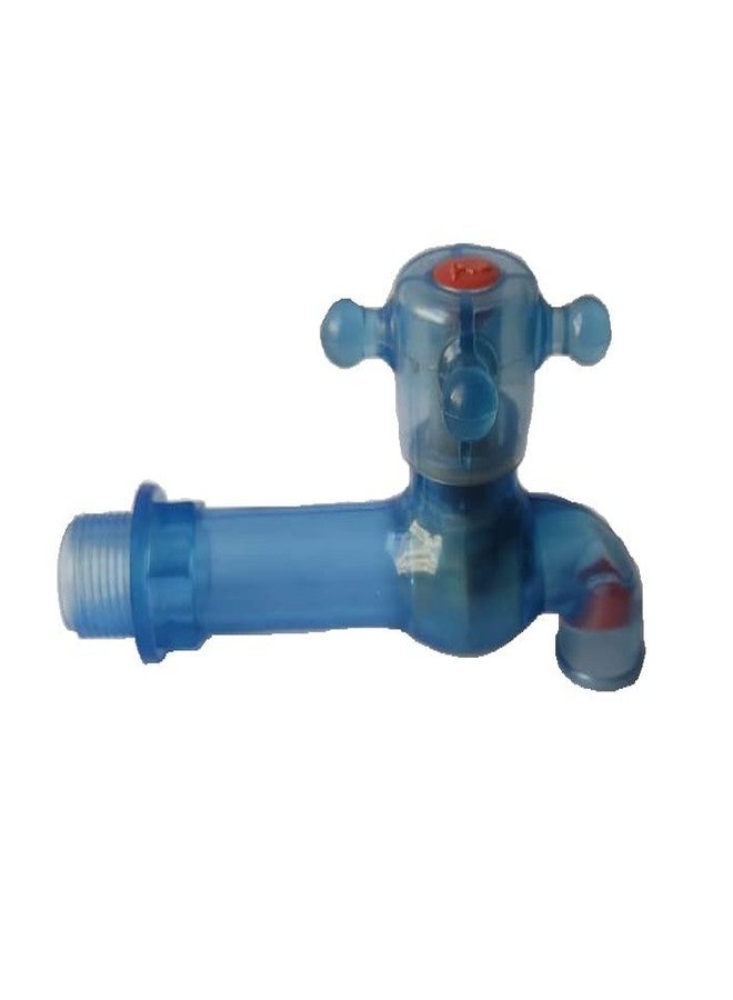 New Ware® PVC Plastic Long Body Bib Cock Water Tap (1/2”, 15 mm) | Durable Kitchen & Bathroom Wash Basin Tap | Leak-Resistant | Pack of 2 - Image 4