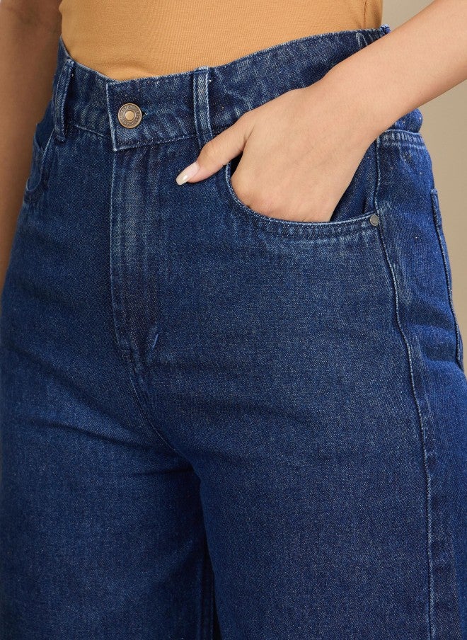 ساسافراس جينز نسائي بخصر مرتفع وتلاشي خفيف - Image 5