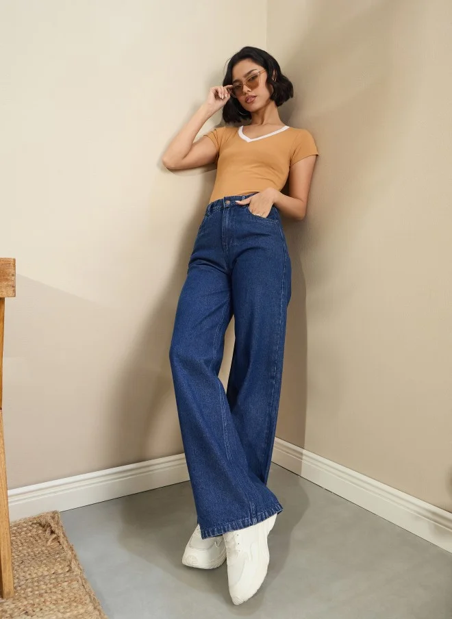 ساسافراس High-Rise Light Fade Jeans for Women