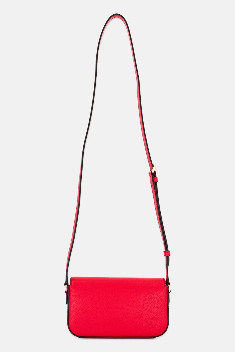 Michael Kors Women Brand Logo Cross Body Bag, Red  - Image 3