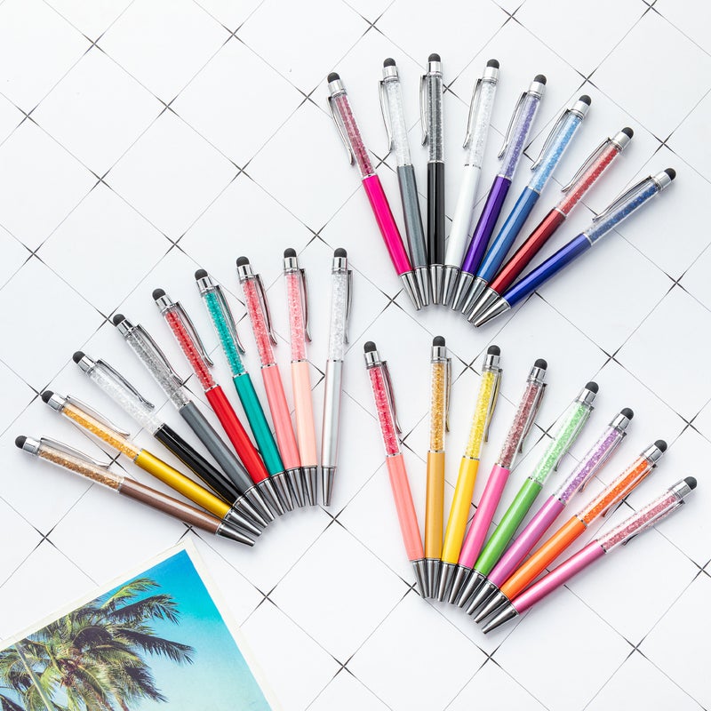 Diamond Crystal Touch Screen Advertising Pen Metal Ballpoint Pen Capacitor Crystal Pen Printable Logo Gift Promotion - Image 2