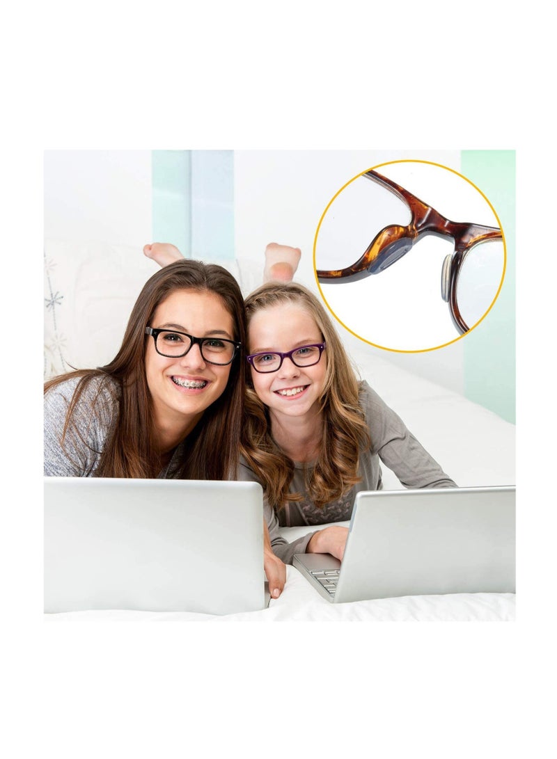 12 Pairs Silicone Nose Pads for Glasses Stick on Nose Pads D Shape Adhesive Nose Cushions for Eyeglasses Spectacle Reading Glasses Sunglasses Transparent 15 x 6 x 1.5 mm - Image 5