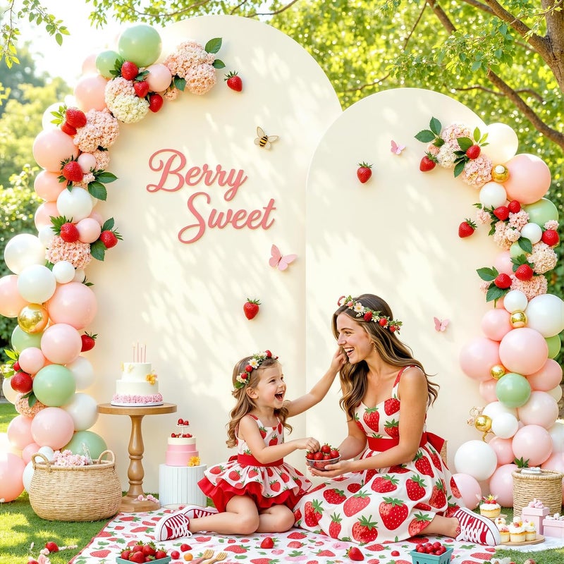Suppromo Beige and Sage Green Arch Backdrop Cover Set of 2-7.2 and 6ft Spandex Wedding Arch Covers Stretchy Backdrop for Baby Shower Bridal Shower Birthday Party Photo Balloon Arch Stand Cover - Image 5