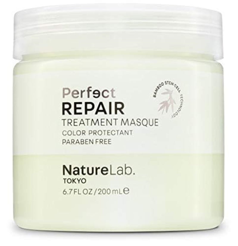 NatureLab. TOKYO NatureLab.TOKYO Perfect Repair Treatment Masque: Heat and Color Protection, Hair Mask Treatment to Strengthen and Repair Dull, Damaged, Brittle Hair I 6.7 FL OZ / 200ml - Image 1