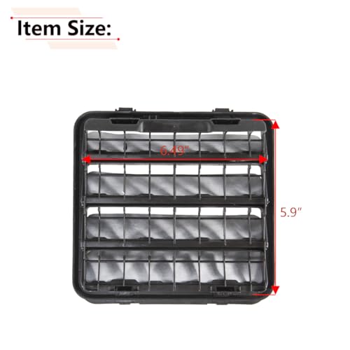 RLB-HILON 2PCS Body Side Aperture Exhauster Vents Compatible with Dodge Ram 1500 2500 3500 4500, for 68323649AB Cab Rear Air Pressure Vent - Image 3