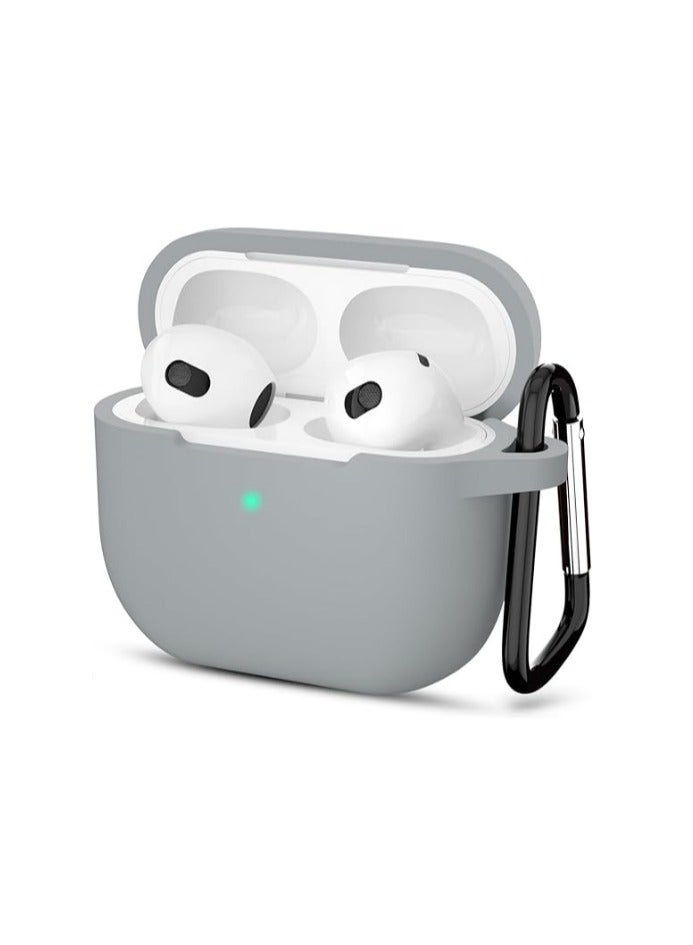 wexon Protective Shockproof Silicone Case Cover for Apple AirPods 3 Silver - Image 1