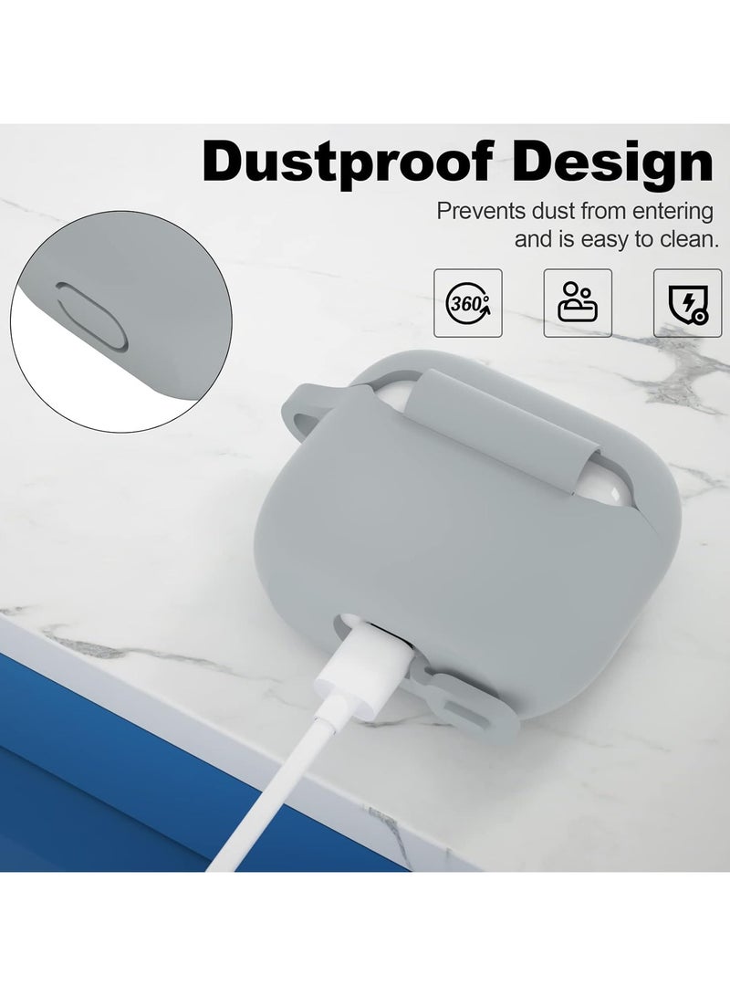 wexon Protective Shockproof Silicone Case Cover for Apple AirPods 3 Silver - Image 3