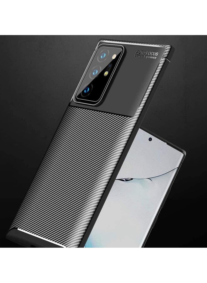 أوتو فوكس جراب حمايه سيليكون تصميم1 مقاوم للصدمات حمايه للكاميرا متوافق مع Samsung Galaxy Note 20 Ultra (اسود) - Image 2