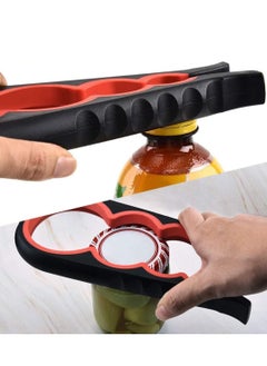 Y&D Jar Opener Set Get Off Lids, Five-In-One, Suitable for Family, Friends Gathering, Bars, etc., Anti-Slip Durable Can Bottle Opener, with Opening Pad Bonus Black  - Image 2